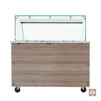 SNACK-Line Bain-Marie Theke 2x GN1/1, Granit