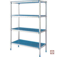 Anbauregal linear aus eloxiertem Aluminium 4