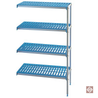 Winkelregal aus eloxiertem Aluminium GN 4