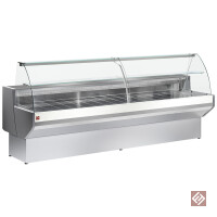 Kühltheke mit gebogenem Glas, Umluft mit