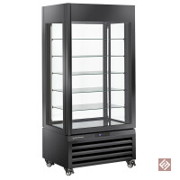 Volle Vitrine 600 Lt., 5 Glasstufen,