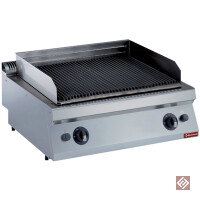 Gas Lavasteingrill, Grillfläche aus