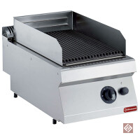 Gas Lavasteingrill, Grillfläche aus