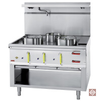 Gas Wok Herd 3 Brenner mit