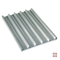 Alu Platte 600x400xh38mm, perforiert-gewellt
