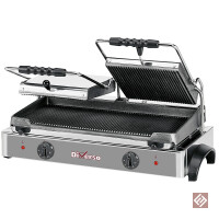 Elektro Kontaktgrill Panini DOPPELT, gerillte