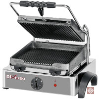 Elektro Kontaktgrill Panini, gerillte Platte