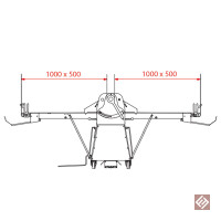 Teigausrollmaschine, Sockel, 500x1000 mm